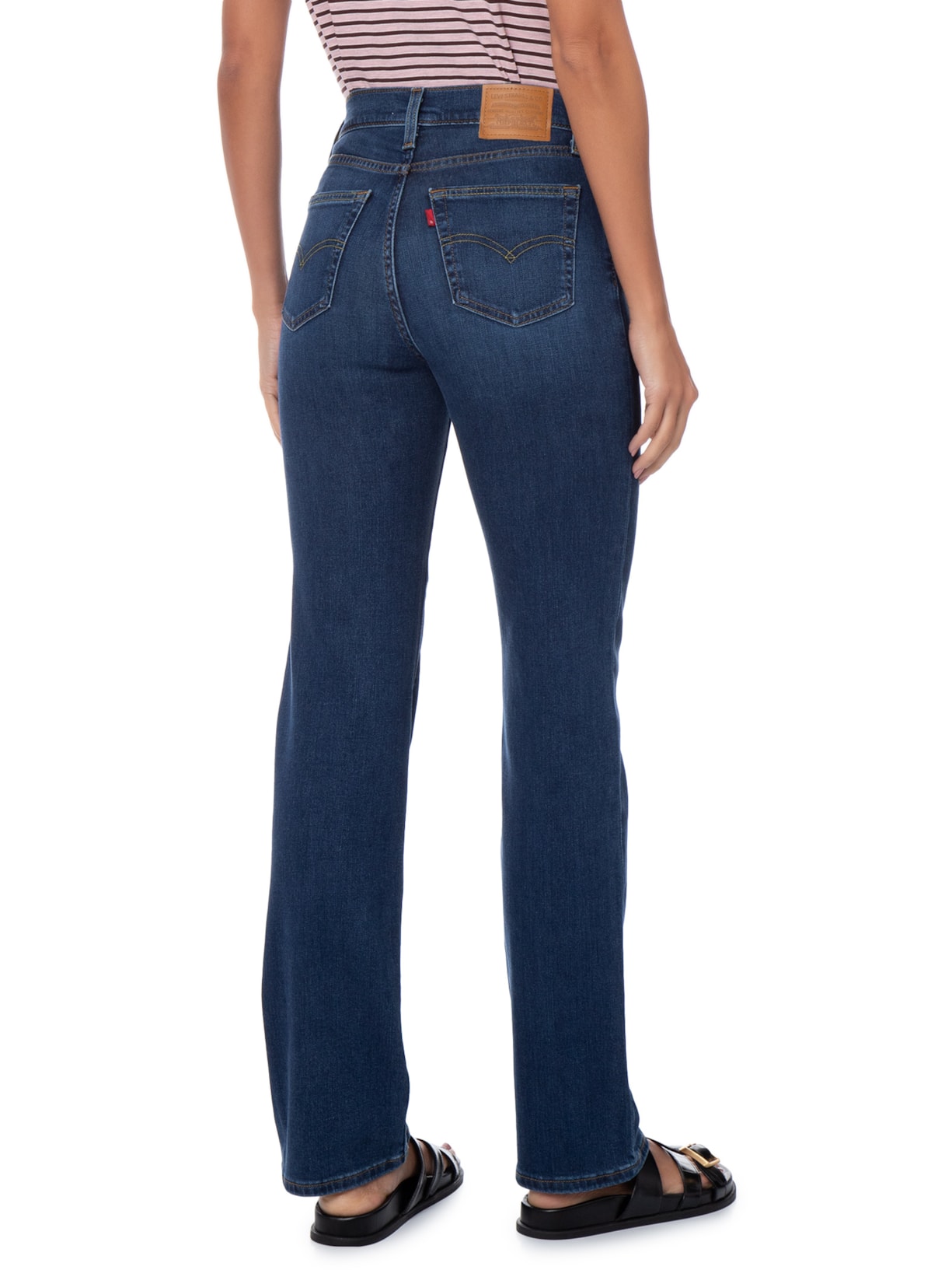 Calça Jeans Feminina 723 High Rise Straight Azul Levi's