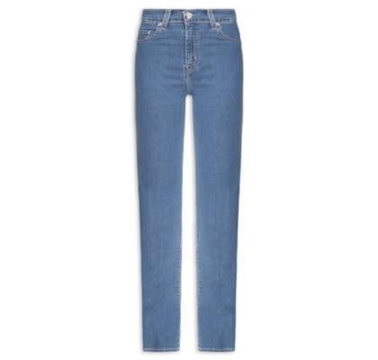 Calça Jeans Feminina 724 High Rise Straight - Azul