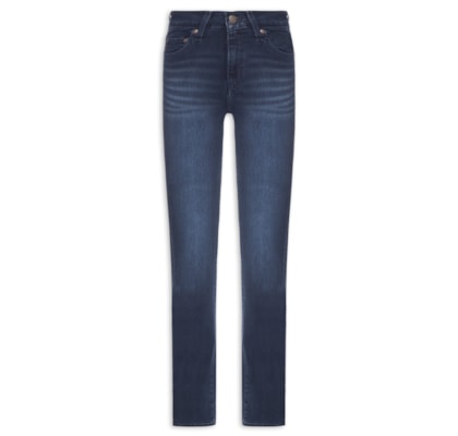 Calça Jeans Feminina 724 High Rise Straight - Azul