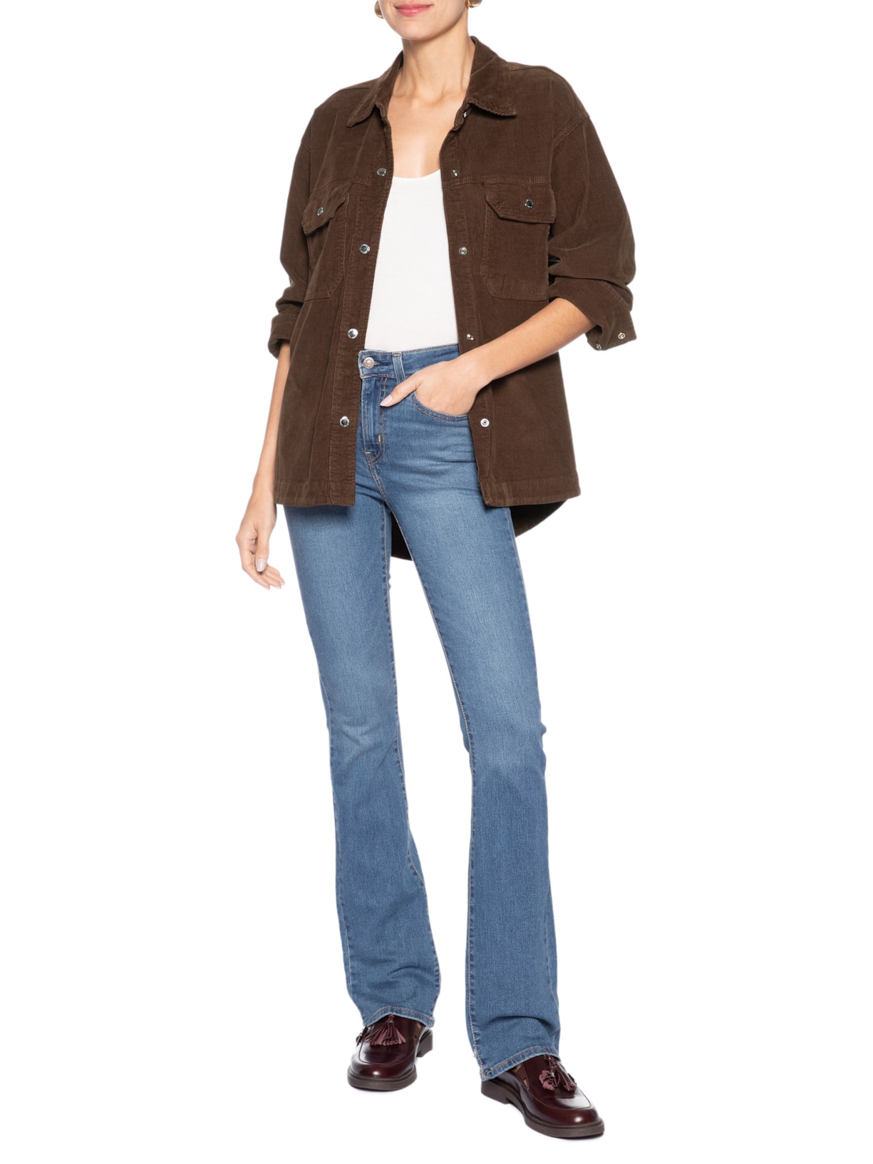 Calça Jeans Feminina 725 High Rise Bootcut Azul Levi's