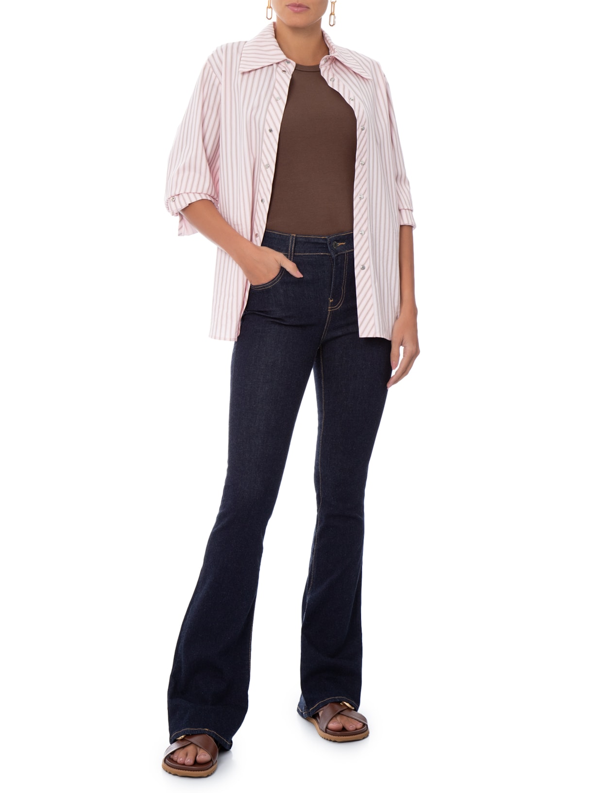 Calça Jeans Feminina 726 HR Flare – Azul Levi's