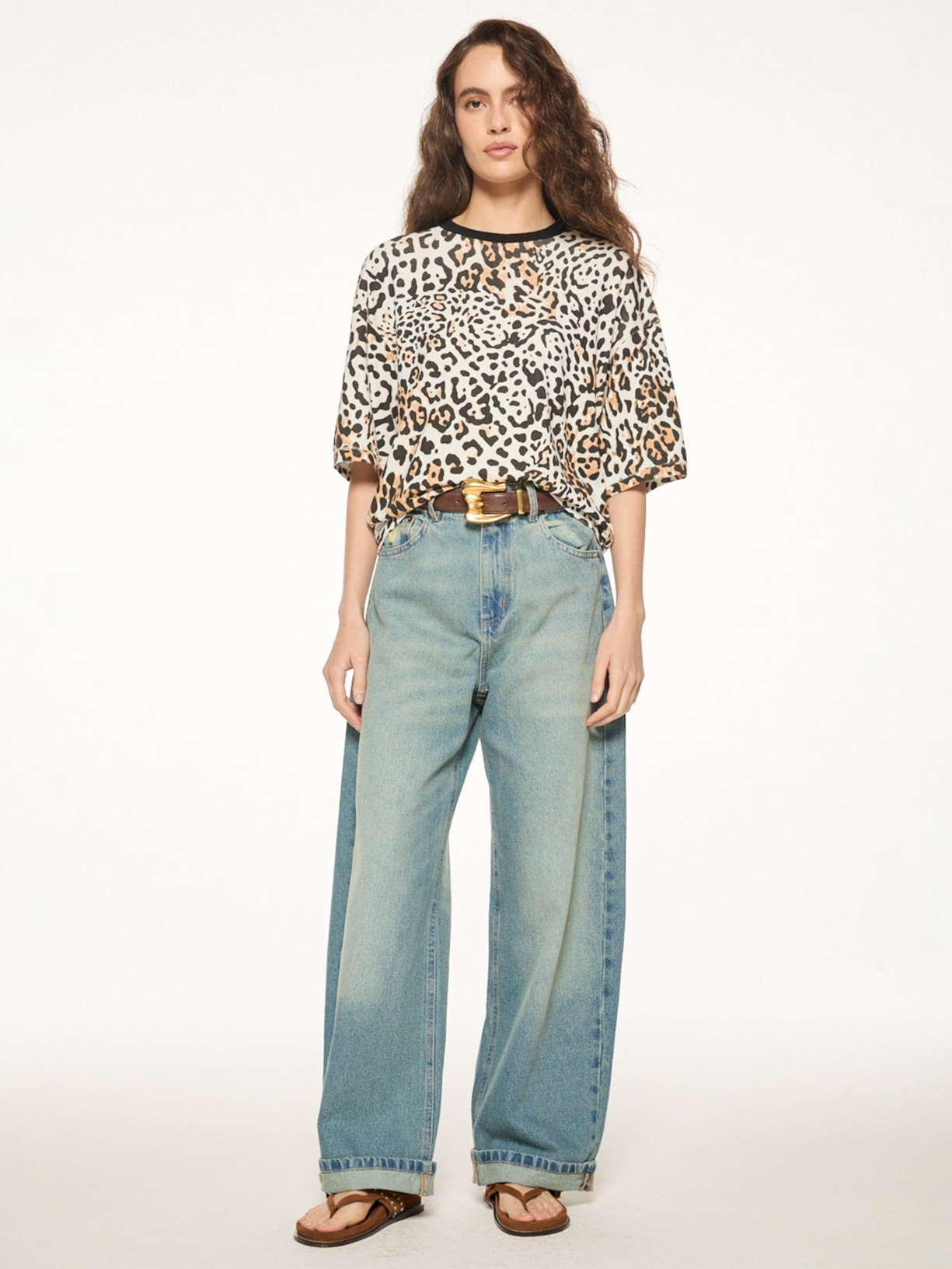 Calça Jeans Feminina Baggy V27 Azul Mixed