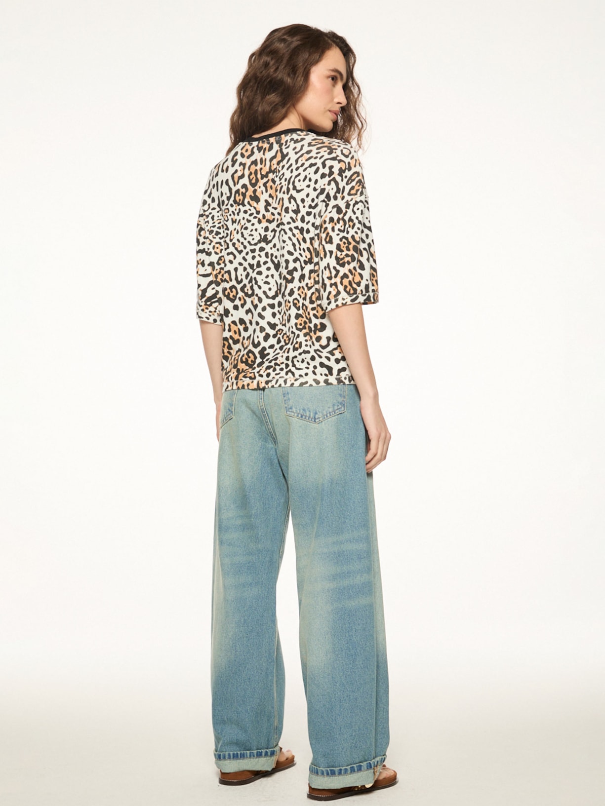 Calça Jeans Feminina Baggy V27 Azul Mixed
