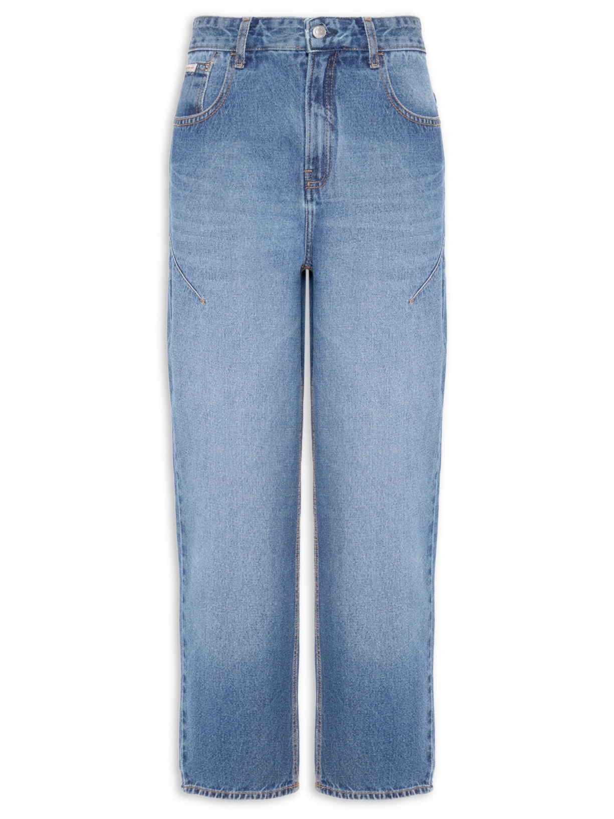 Calça Jeans Feminina Barrel Pences – Azul Calvin Klein Jeans