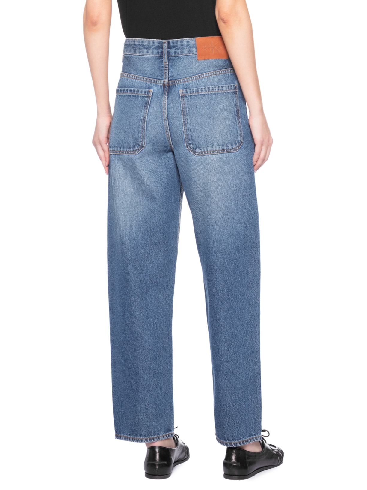 Calça Jeans Feminina Barrel Pences – Azul Calvin Klein Jeans