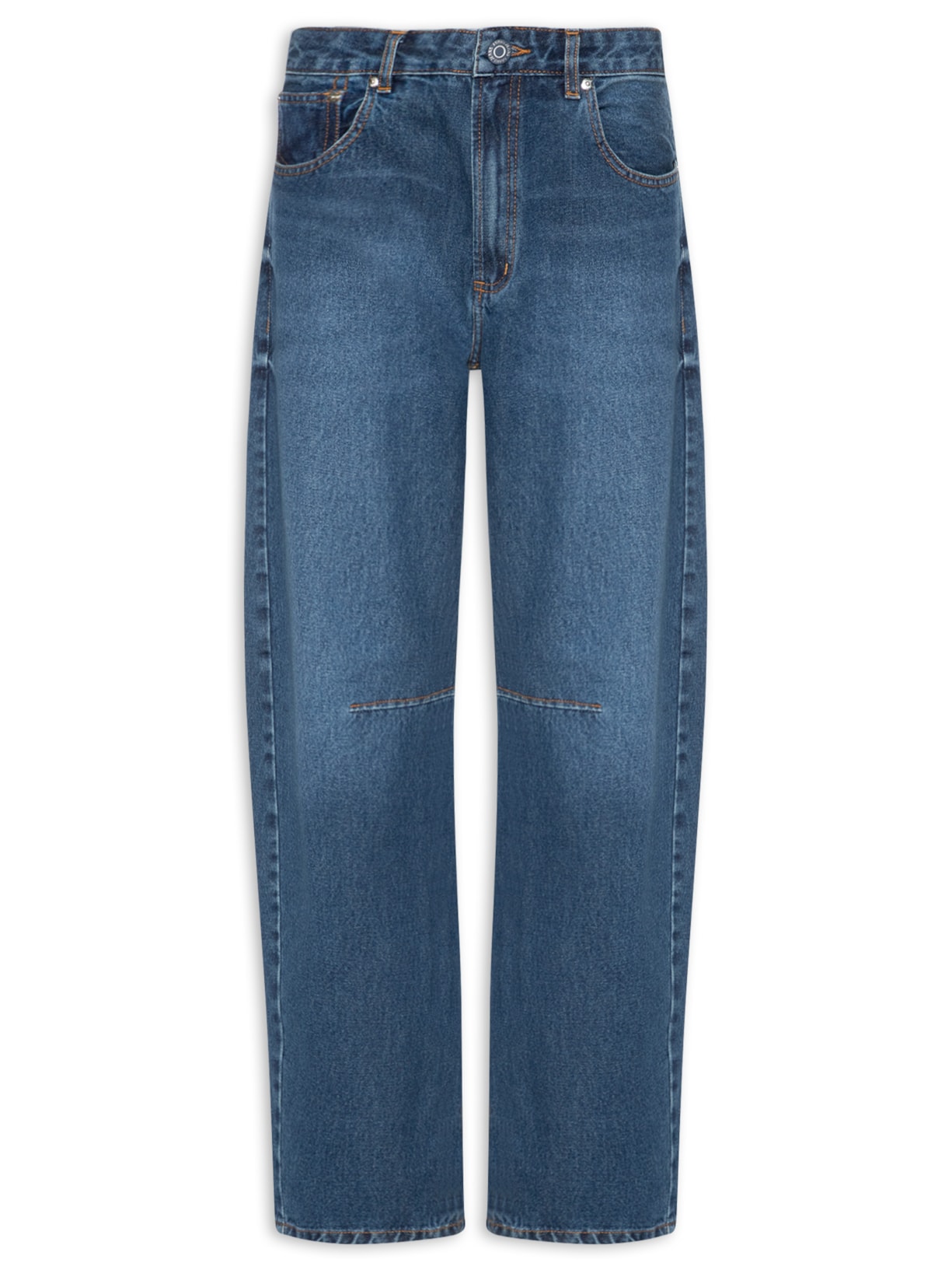 Calça Jeans Feminina Barrel Slim Azul Animale Jeans
