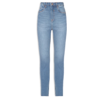 Calça Jeans Feminina Basic High - Azul