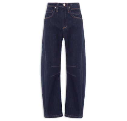 Calça Jeans Feminina Bolso Coração - Azul