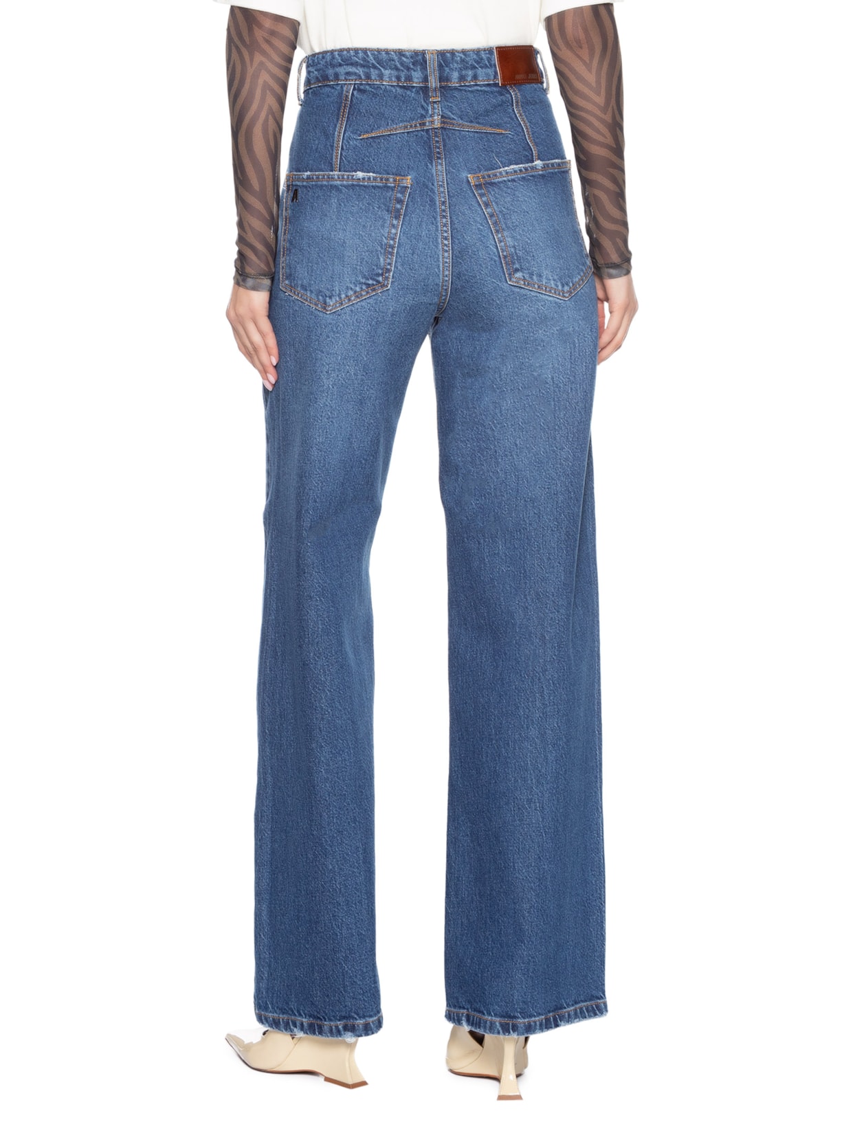 Calça Jeans Feminina Boot 90s Luque Azul Animale Jeans