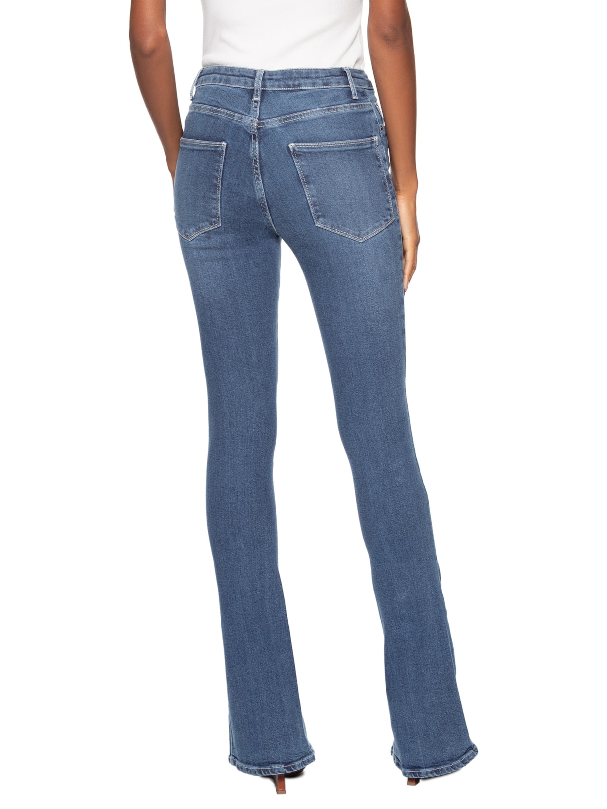 Calça Jeans Feminina Boot Basic Midi Fenda Azul Animale