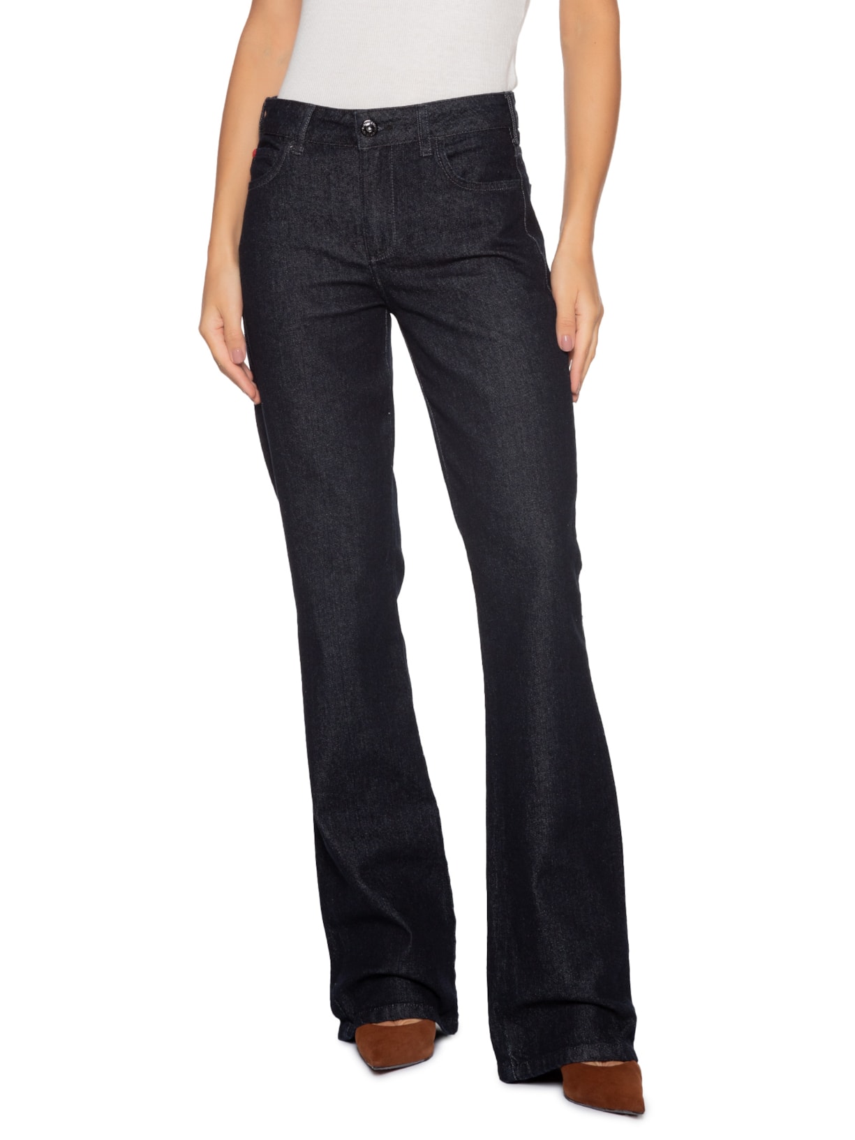 Calça Jeans Feminina Boot Cut Azul Forum