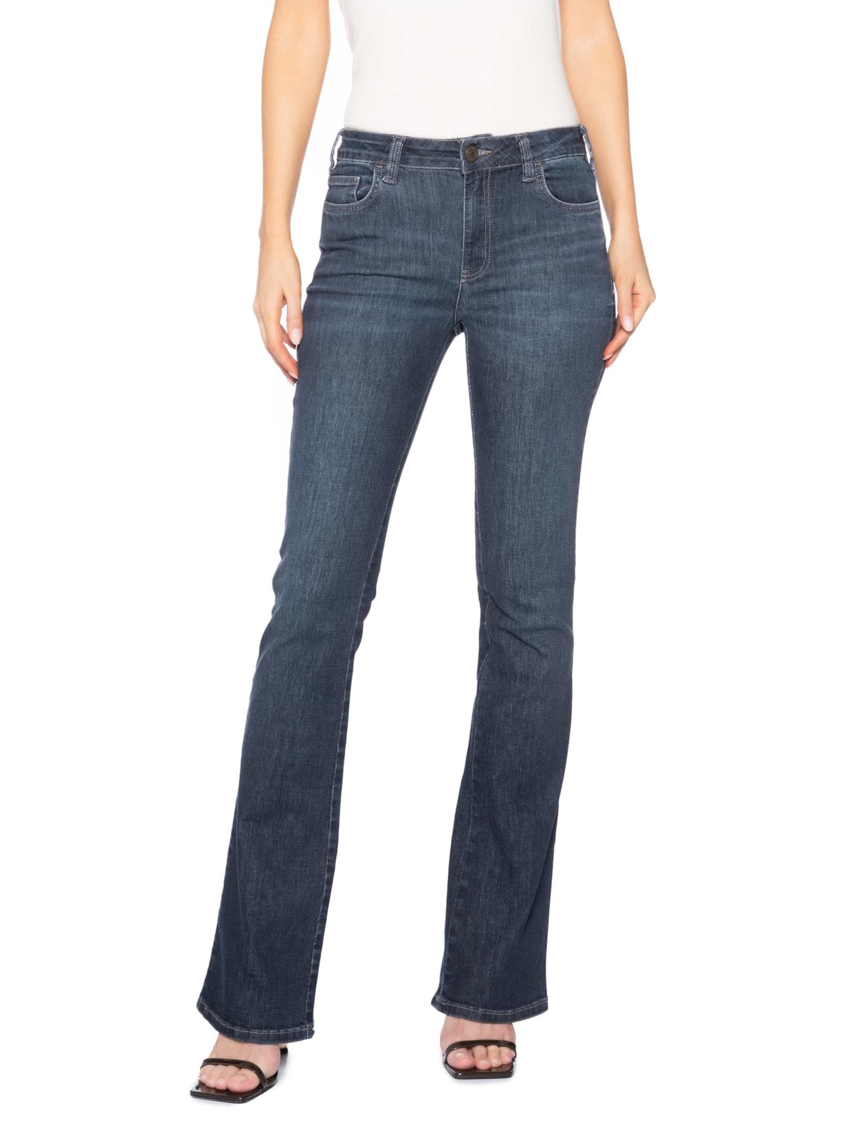 Calça Jeans Feminina Boot Cut Azul Forum