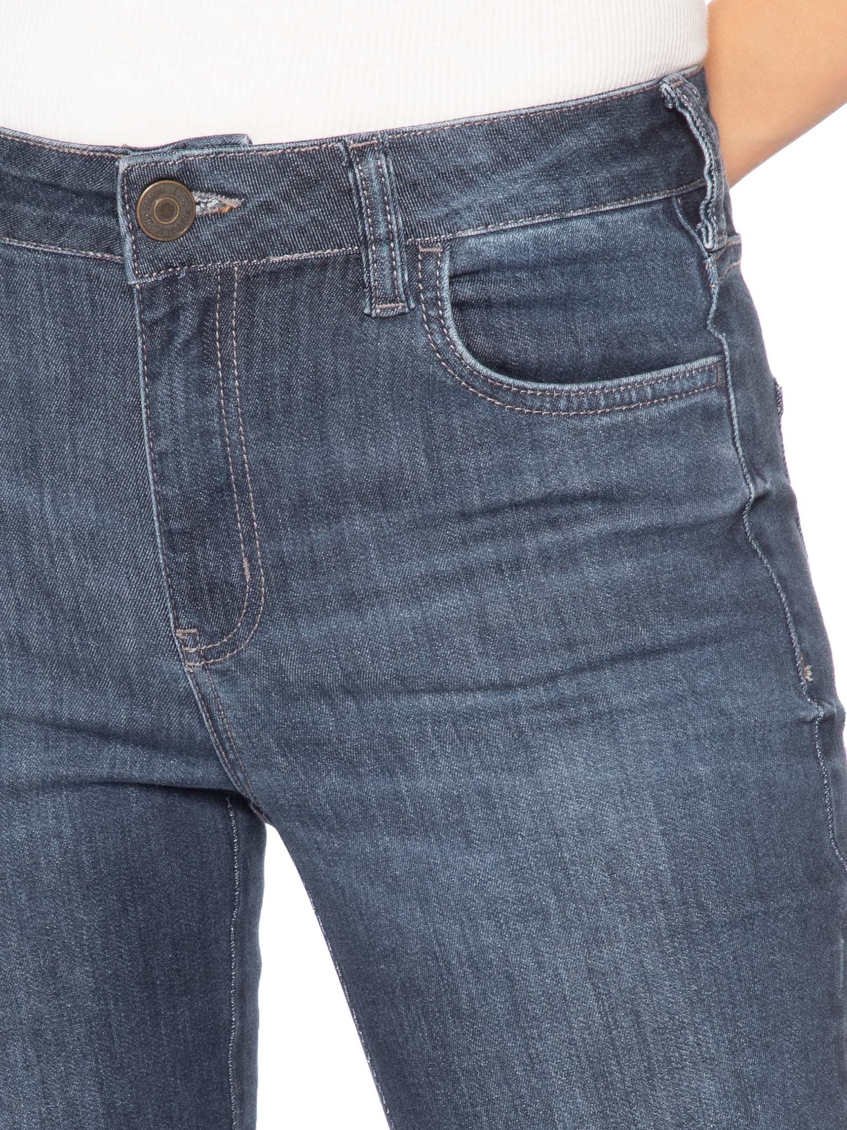Calça Jeans Feminina Boot Cut Azul Forum