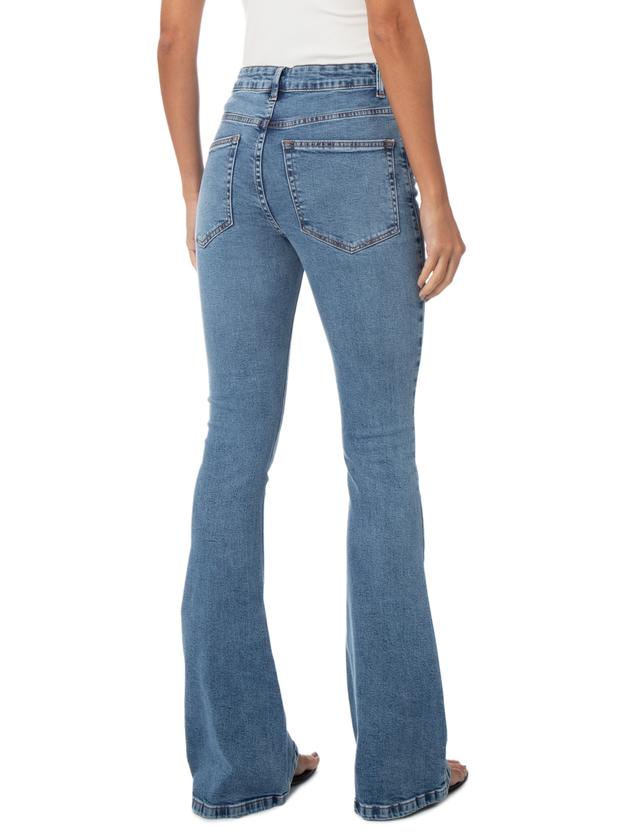 Calça Jeans Feminina Boot Nova York Midi Basic  Azul Animale Jeans