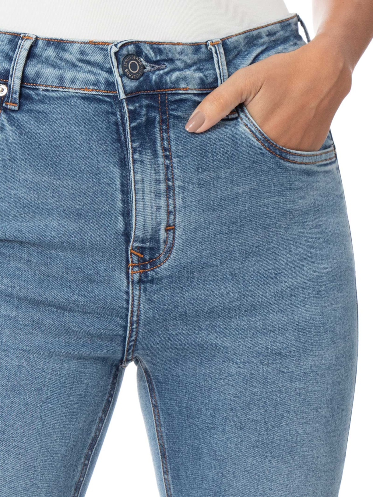 Calça Jeans Feminina Boot Nova York Midi Basic  Azul Animale Jeans