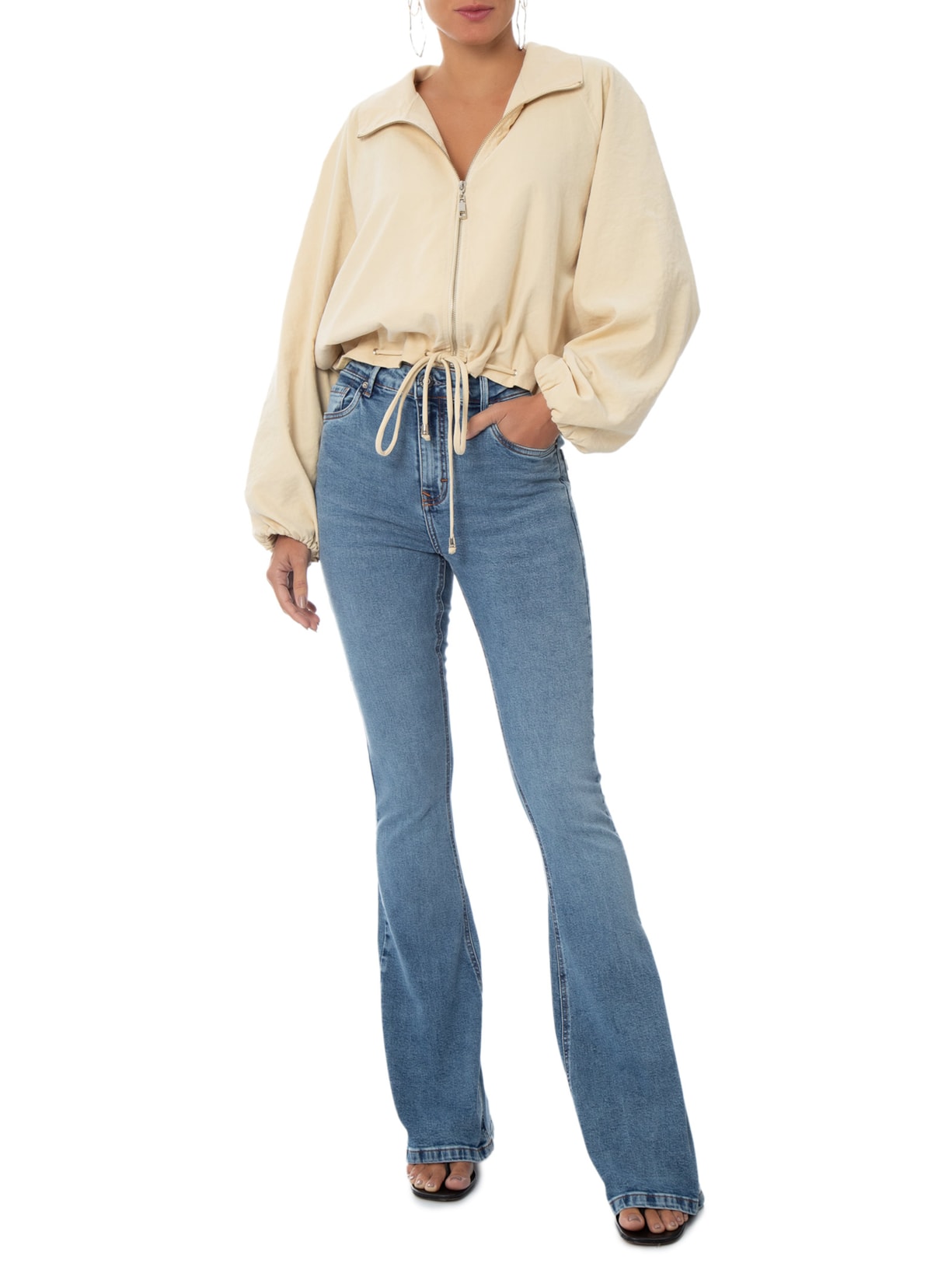 Calça Jeans Feminina Boot Nova York Midi Basic  – Azul Animale Jeans
