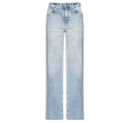 Calça Jeans Feminina Boot Vintage Barra A Fio - Azul