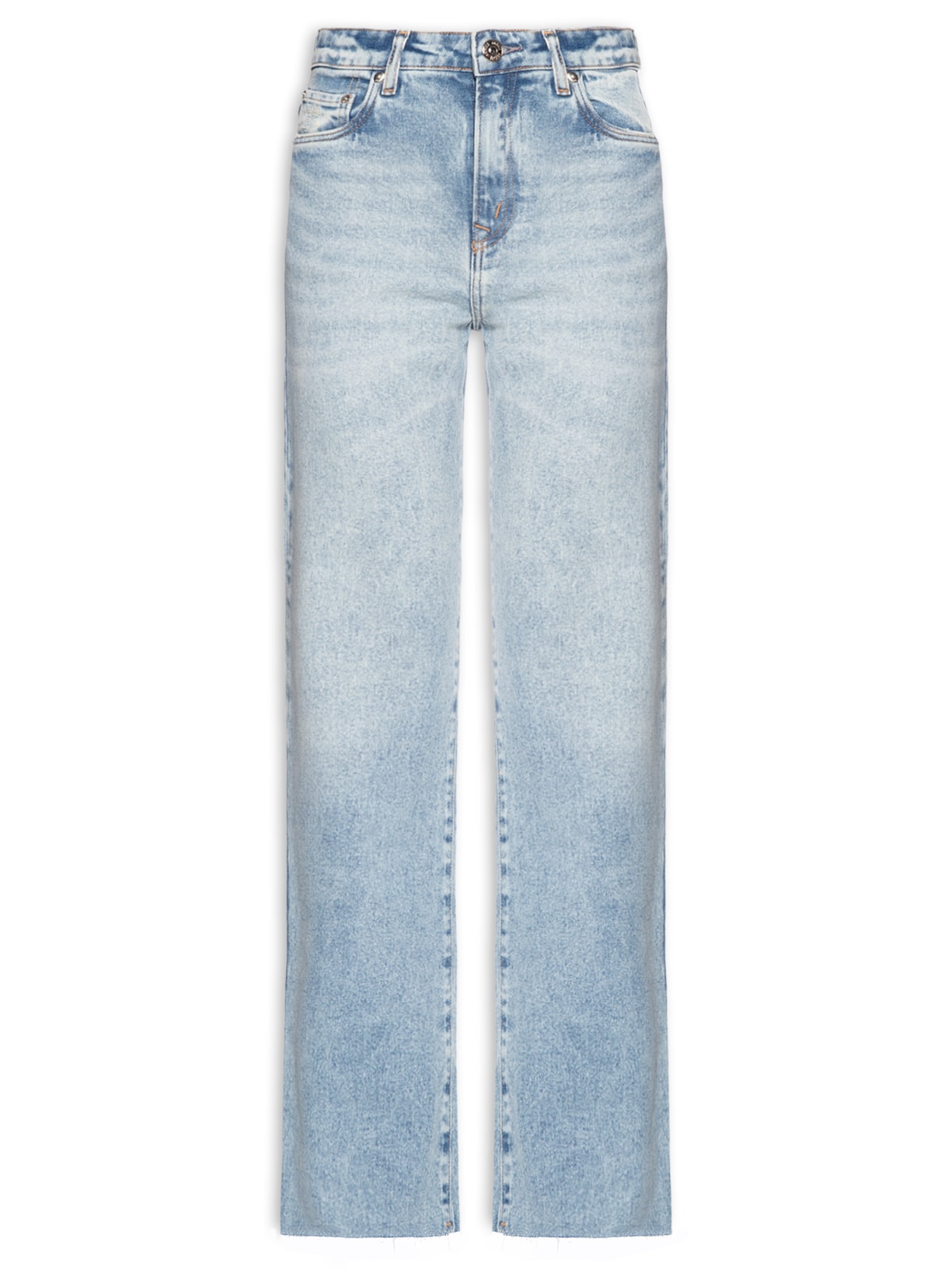 Calça Jeans Feminina Boot Vintage Barra A Fio - Azul