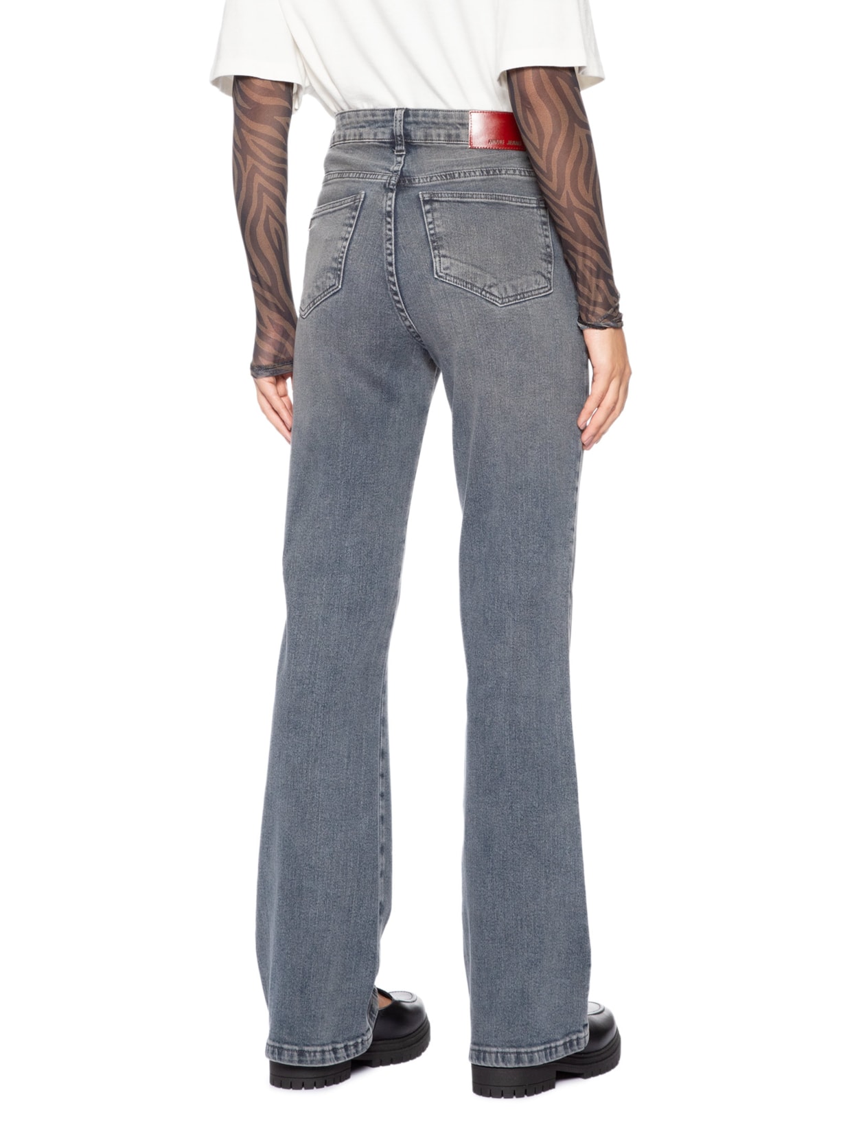 Calça Jeans Feminina Boot Vintage New Basic Azul Animale Jeans