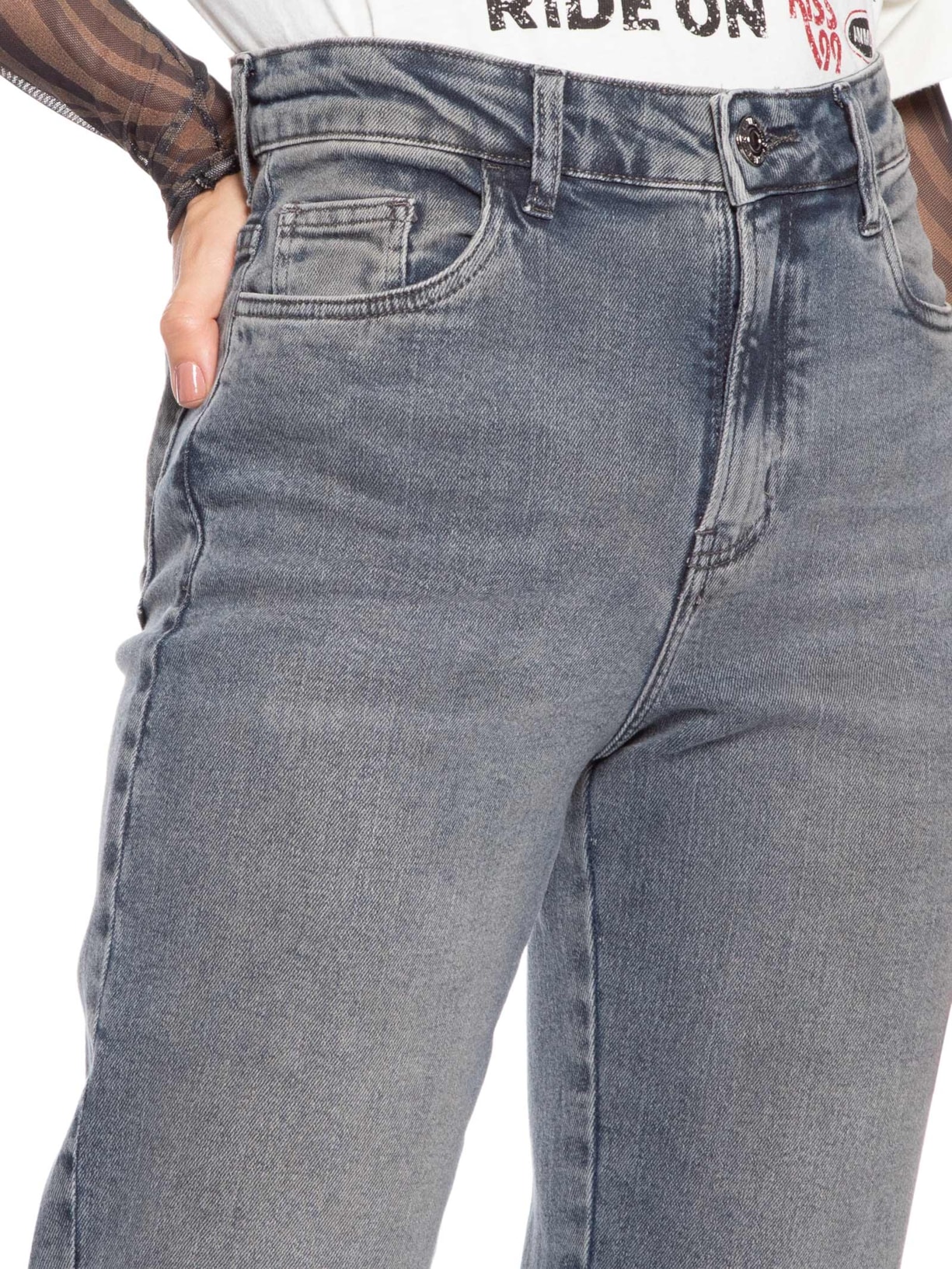 Calça Jeans Feminina Boot Vintage New Basic Azul Animale Jeans