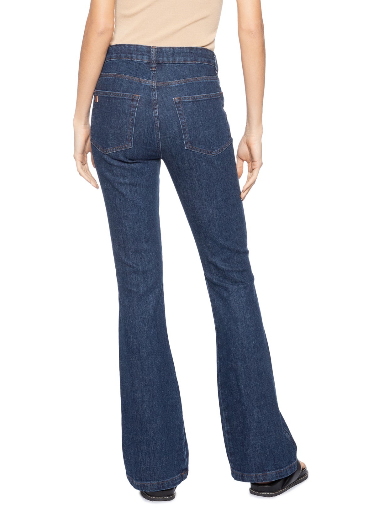 Calça Jeans Feminina Bootcut Nova York New Basic Azul Animale Jeans