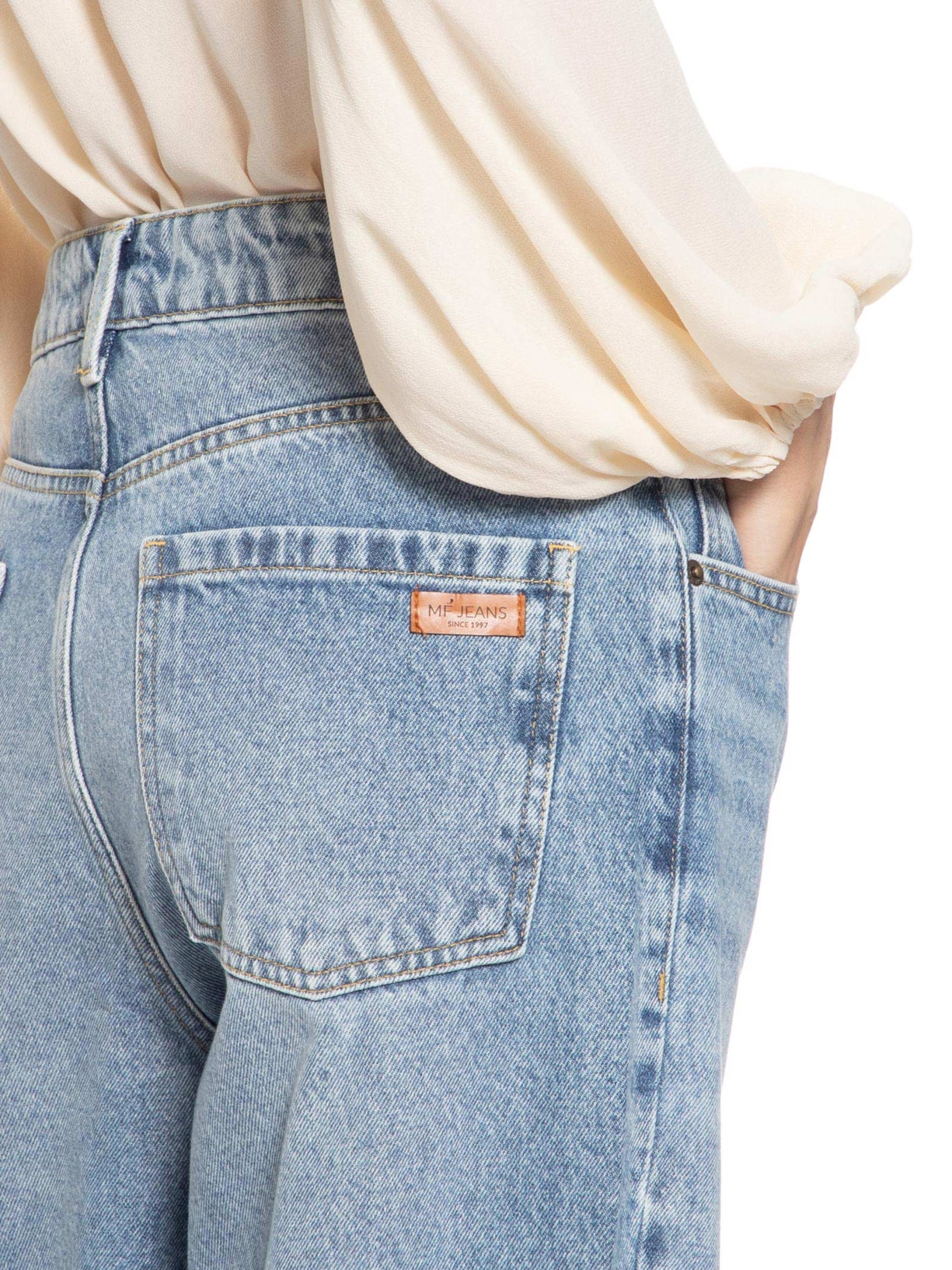 Calça Jeans Feminina Boyfriend Vintage Azul Maria Filó