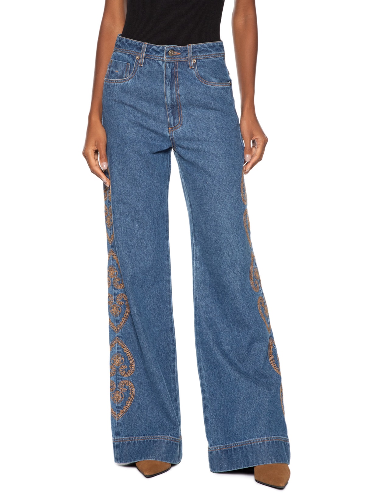 Calça Jeans Feminina Carter Azul Nk