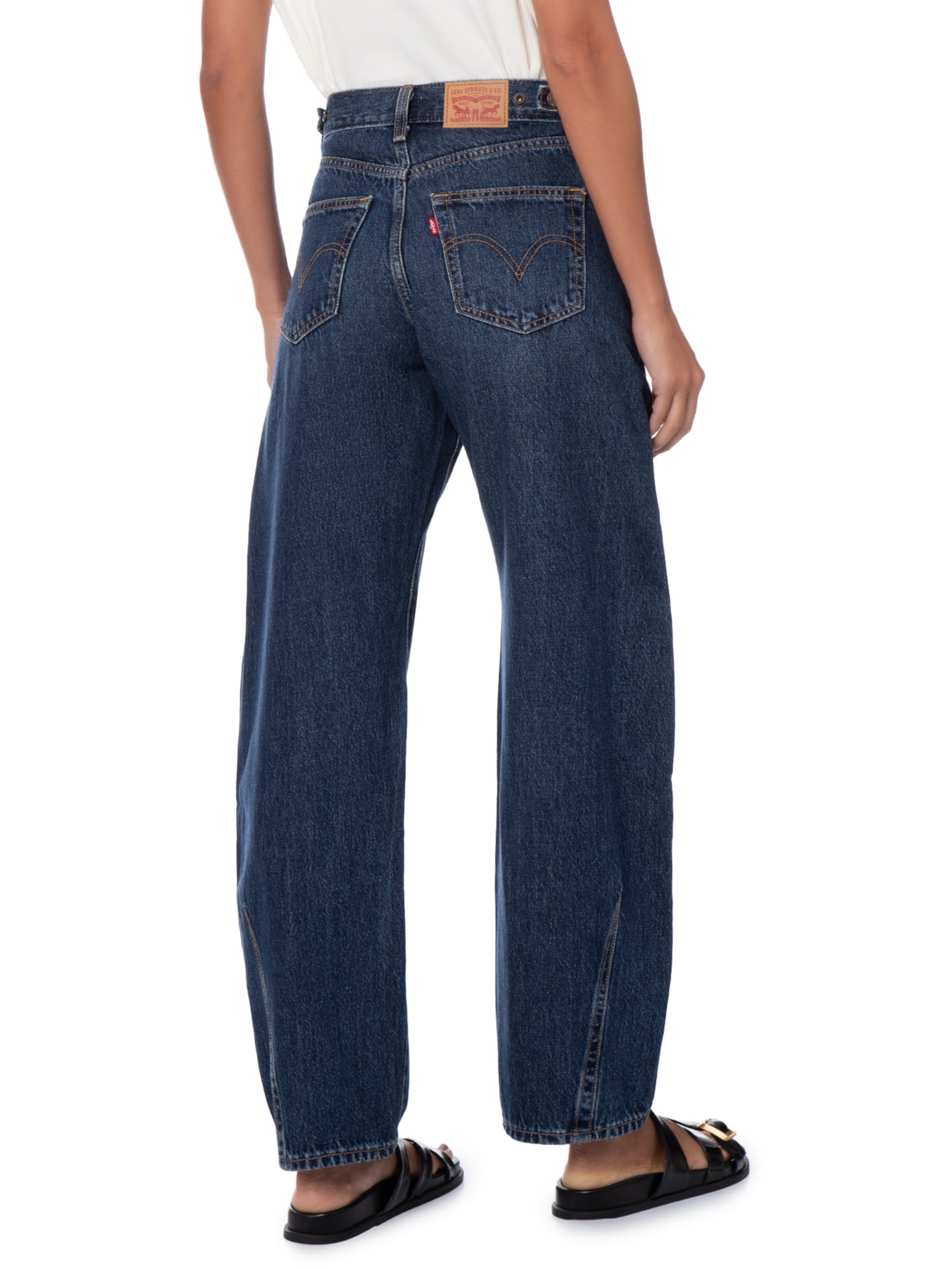 Calça Jeans Feminina Cinch Barrel – Azul Levi's