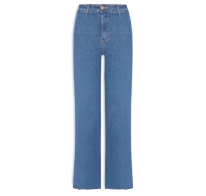 Calça Jeans Feminina Cropped - Azul