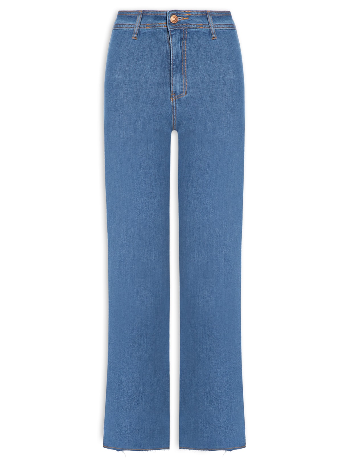 Calça Jeans Feminina Cropped - Azul