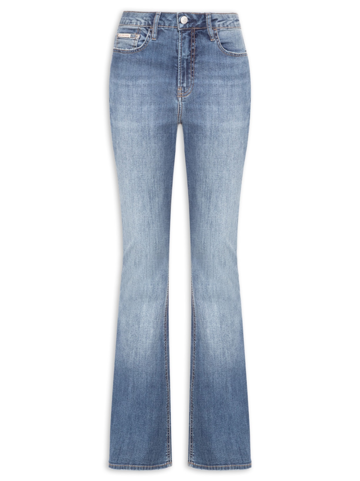 Calça Jeans Feminina Flare 5 Pockets Com Viscose Azul Calvin Klein Jeans