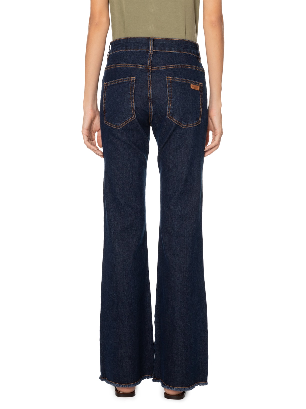 Calça Jeans Feminina Flare Five Pockets Maria Filó Azul