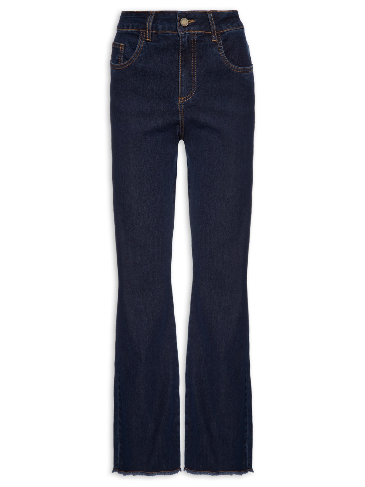 Calça Jeans Feminina Flare Five Pockets - Azul