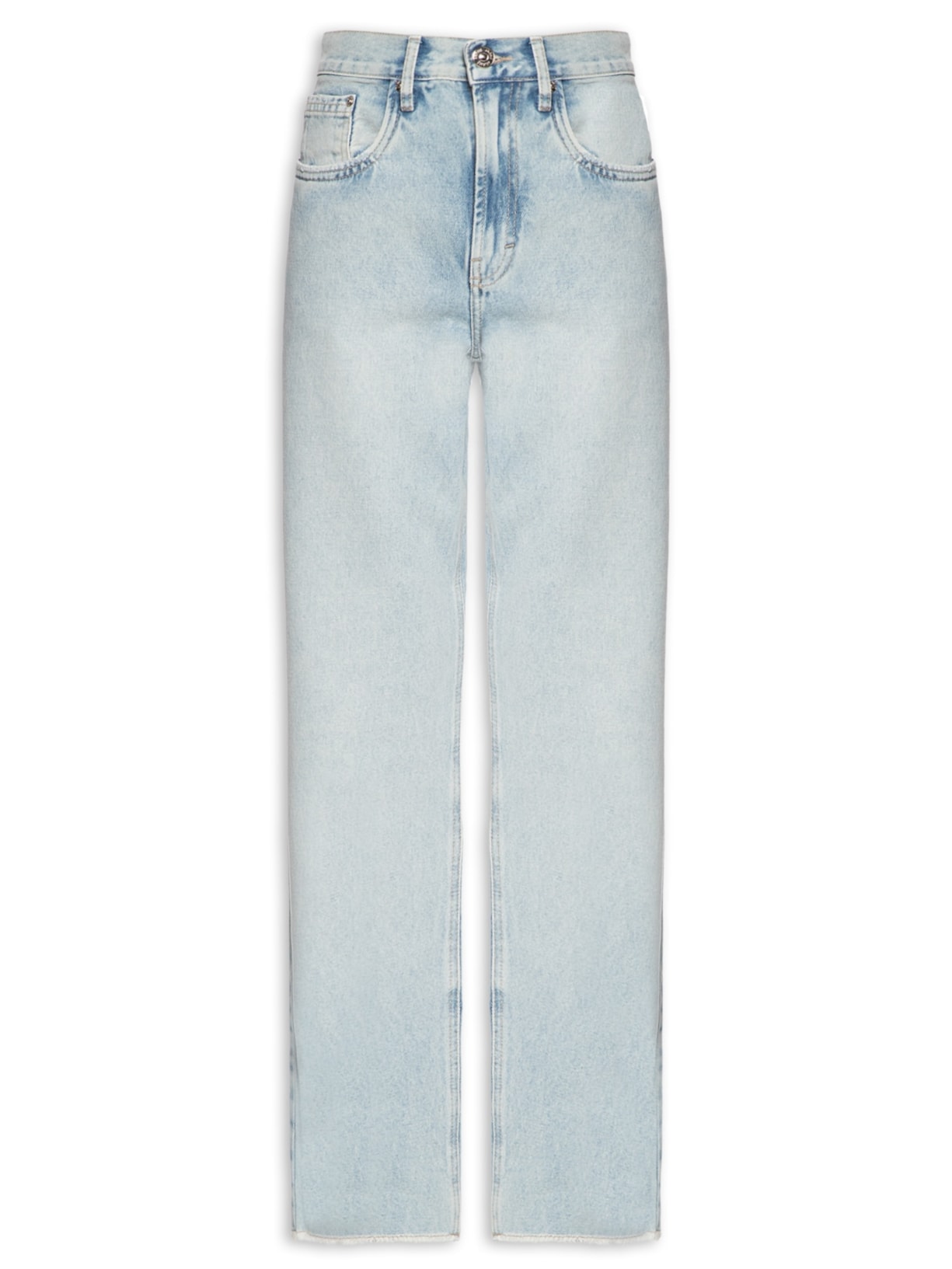 Calça Jeans Feminina Flashback Claro - Azul