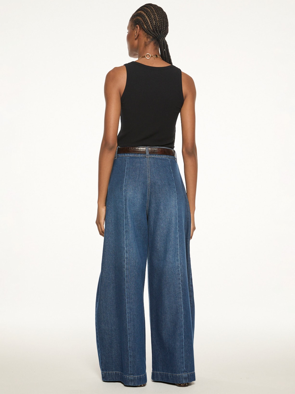 Calça Jeans Feminina Fold V27 Azul Mixed
