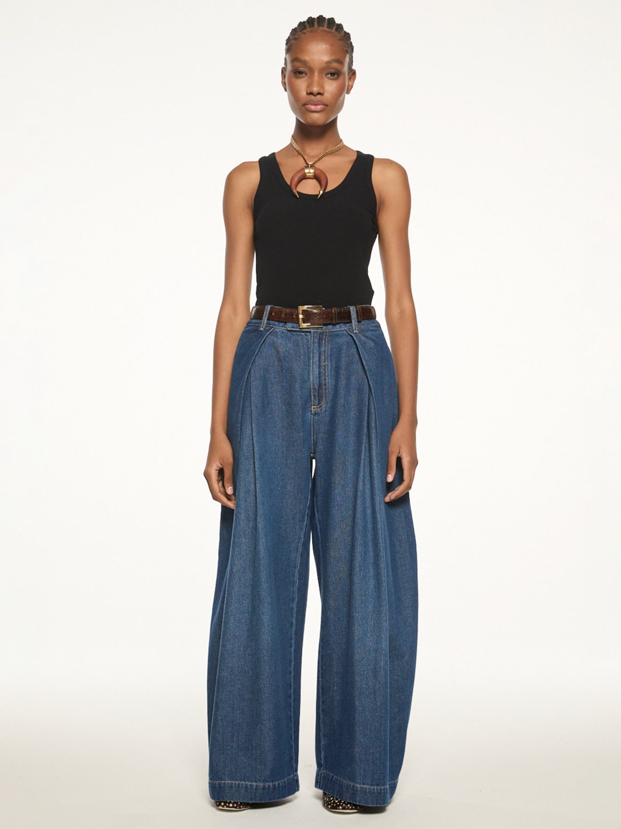 Calça Jeans Feminina Fold V27 Azul Mixed