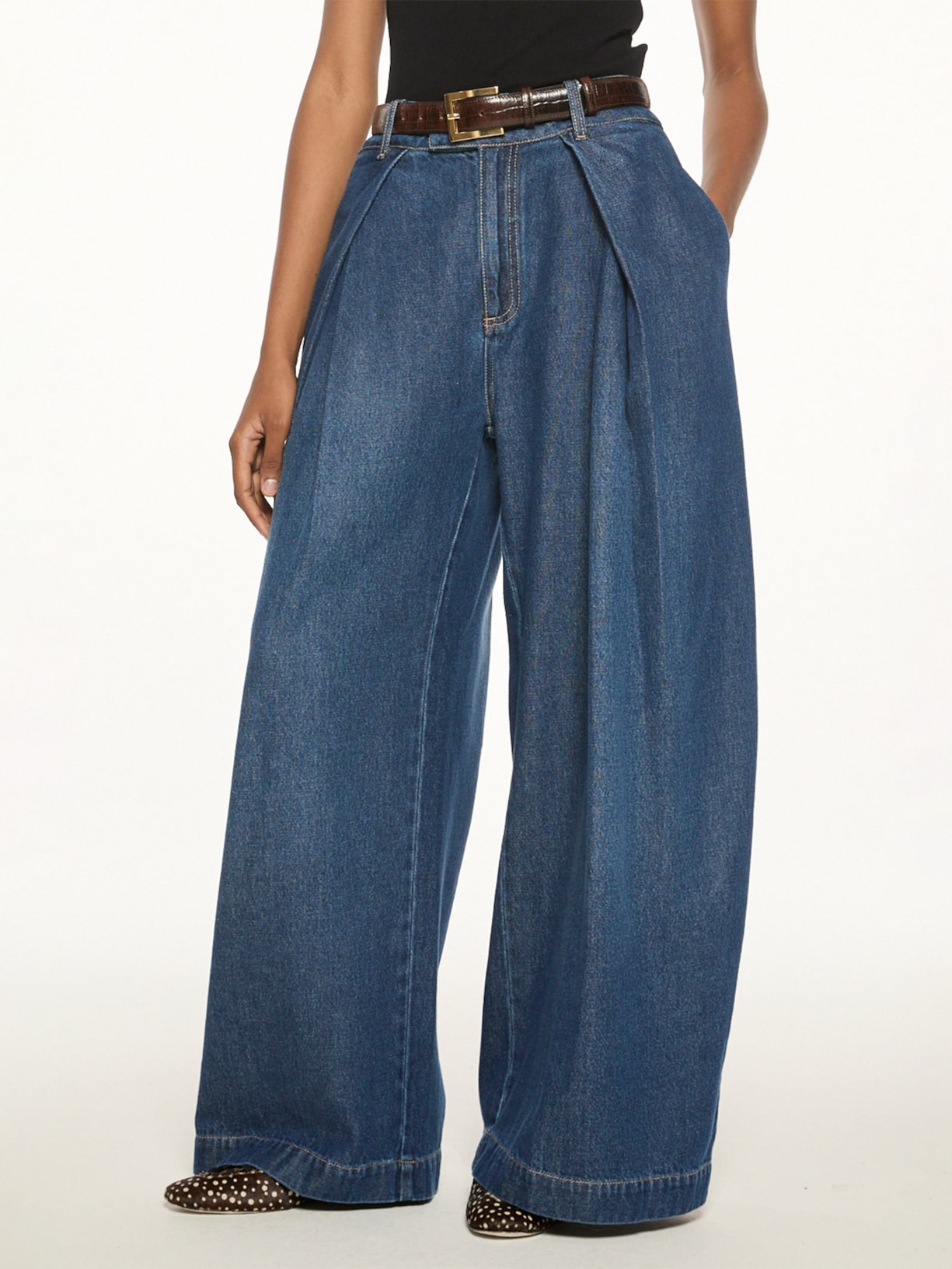 Calça Jeans Feminina Fold V27 Azul Mixed