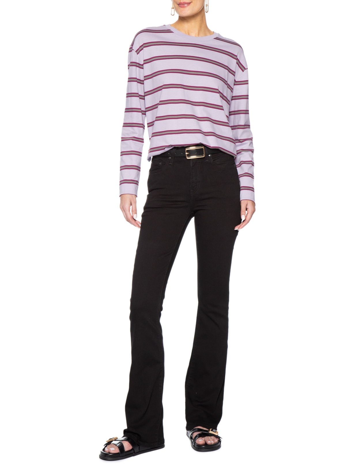 Calça Jeans Feminina Levi's 725 High Rise Bootcut Preto Levi's