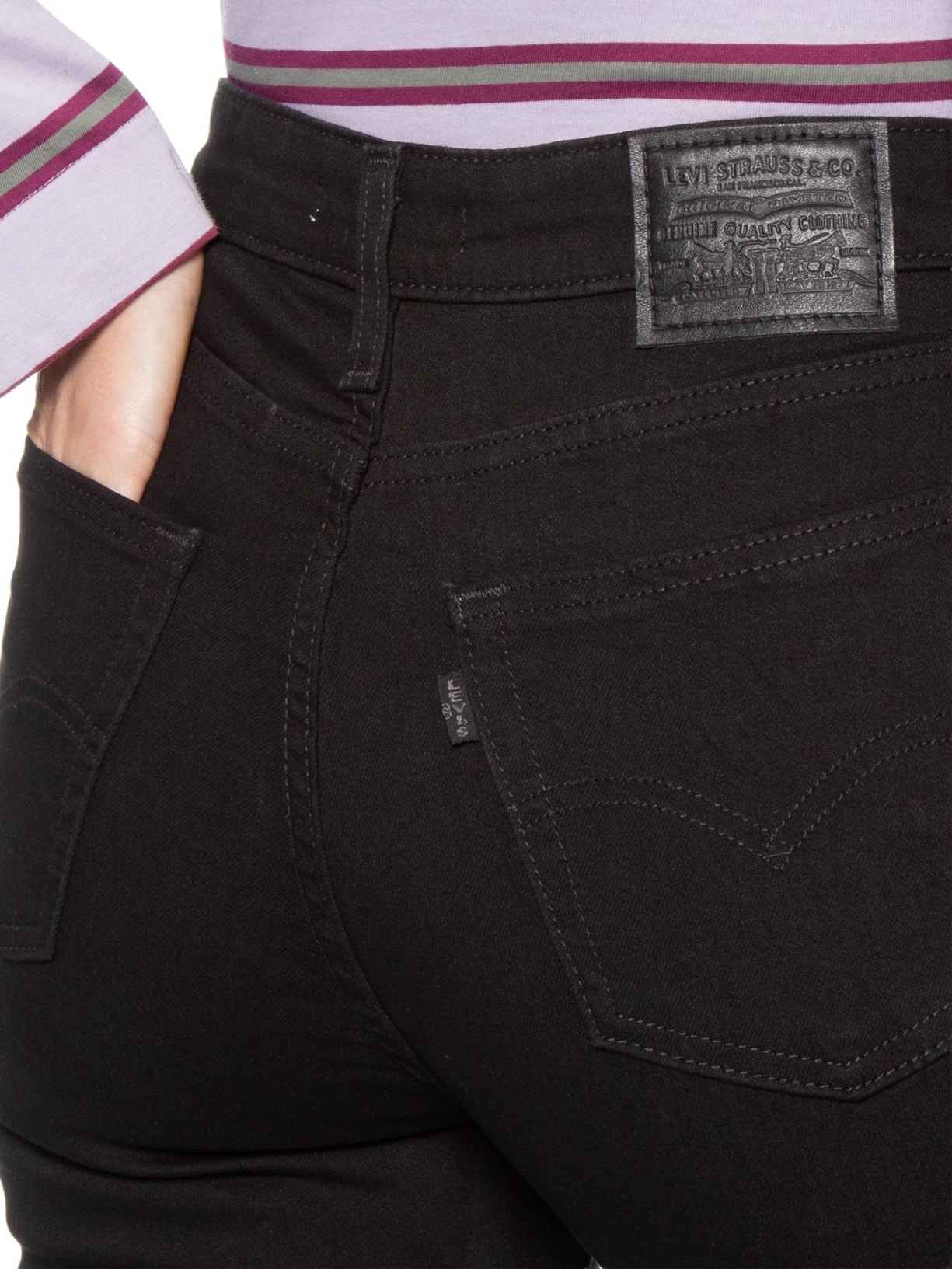 Calça Jeans Feminina Levi's 725 High Rise Bootcut Preto Levi's