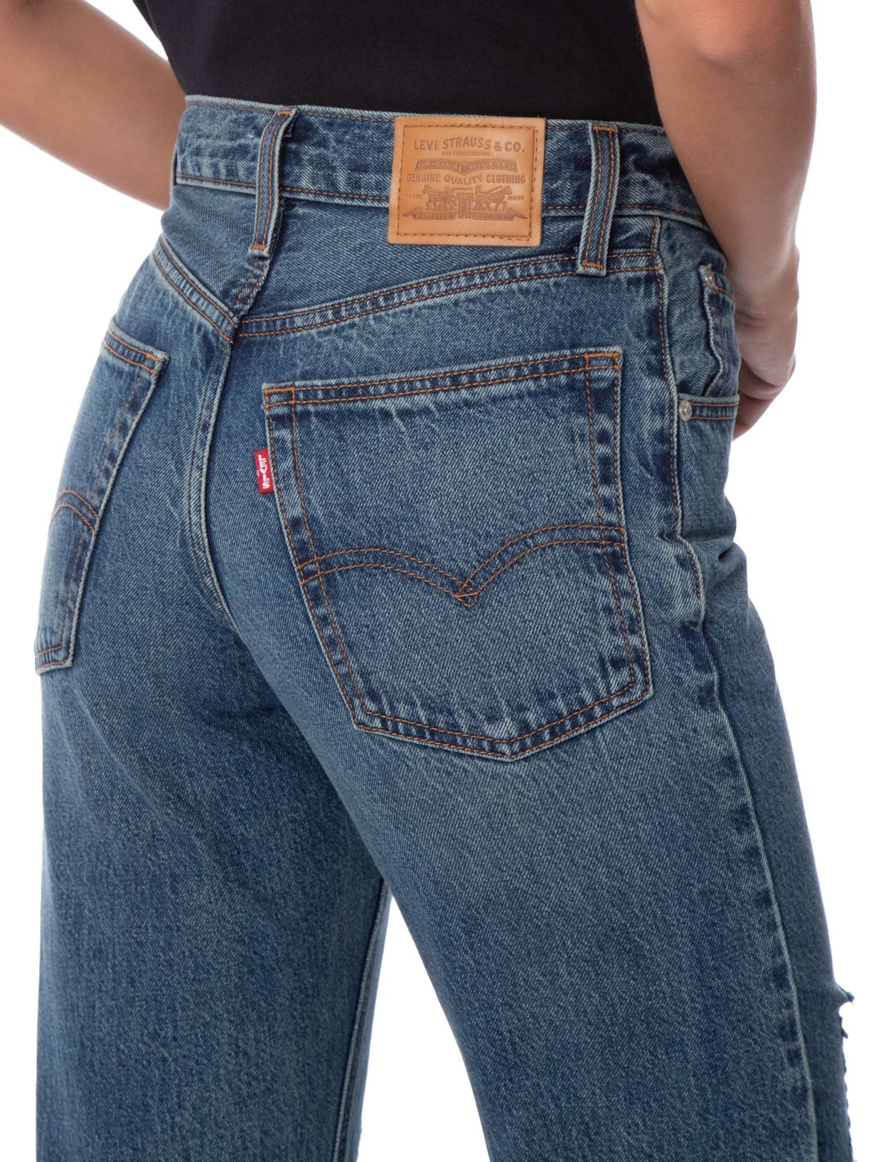 Calça Jeans Feminina Loose Boot – Azul Levi's