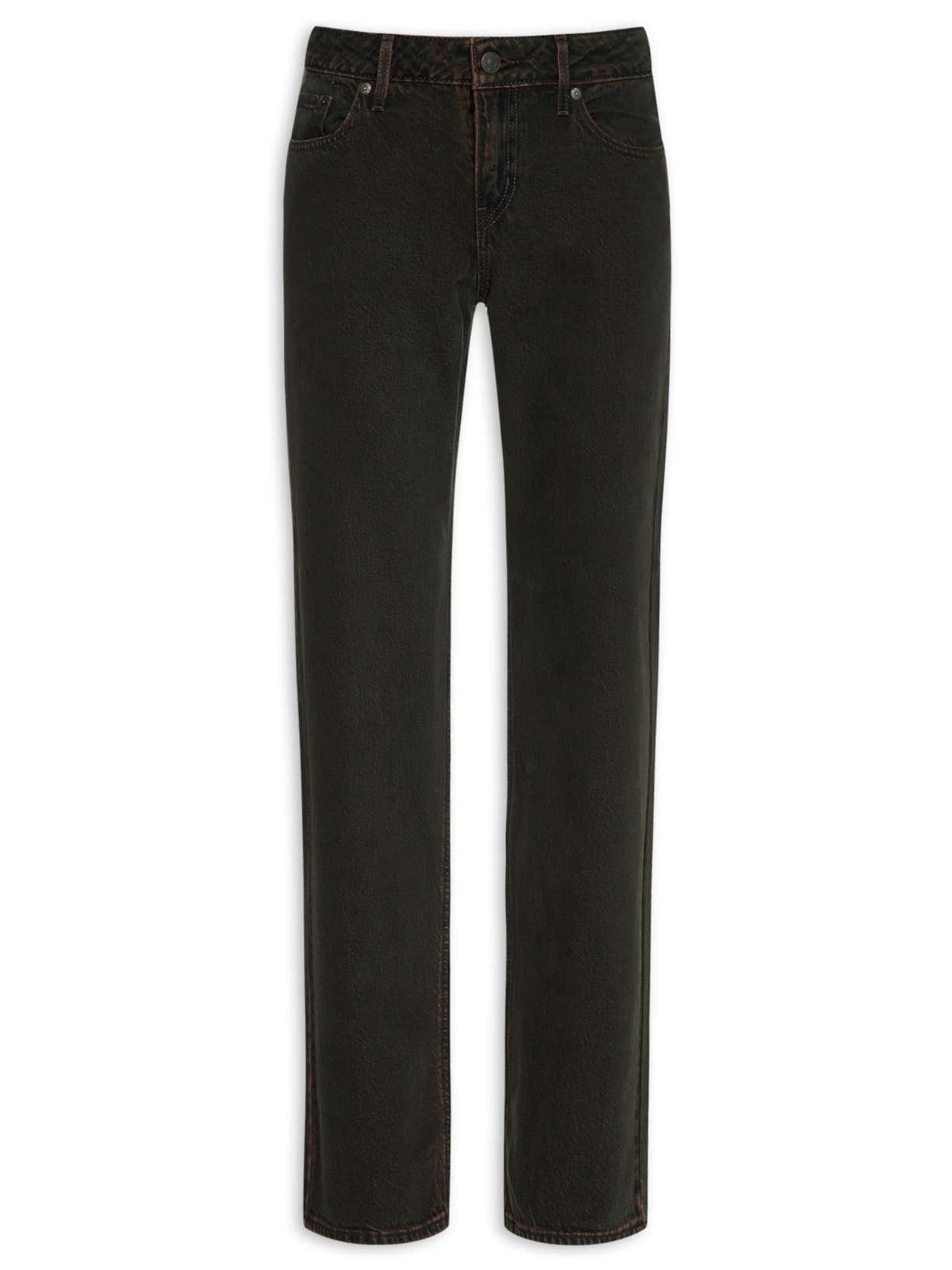 Calça Jeans Feminina Low Straight Preto Levi's