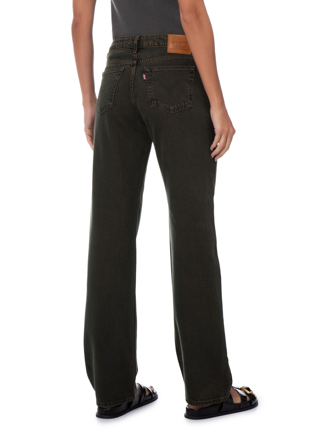 Calça Jeans Feminina Low Straight Preto Levi's