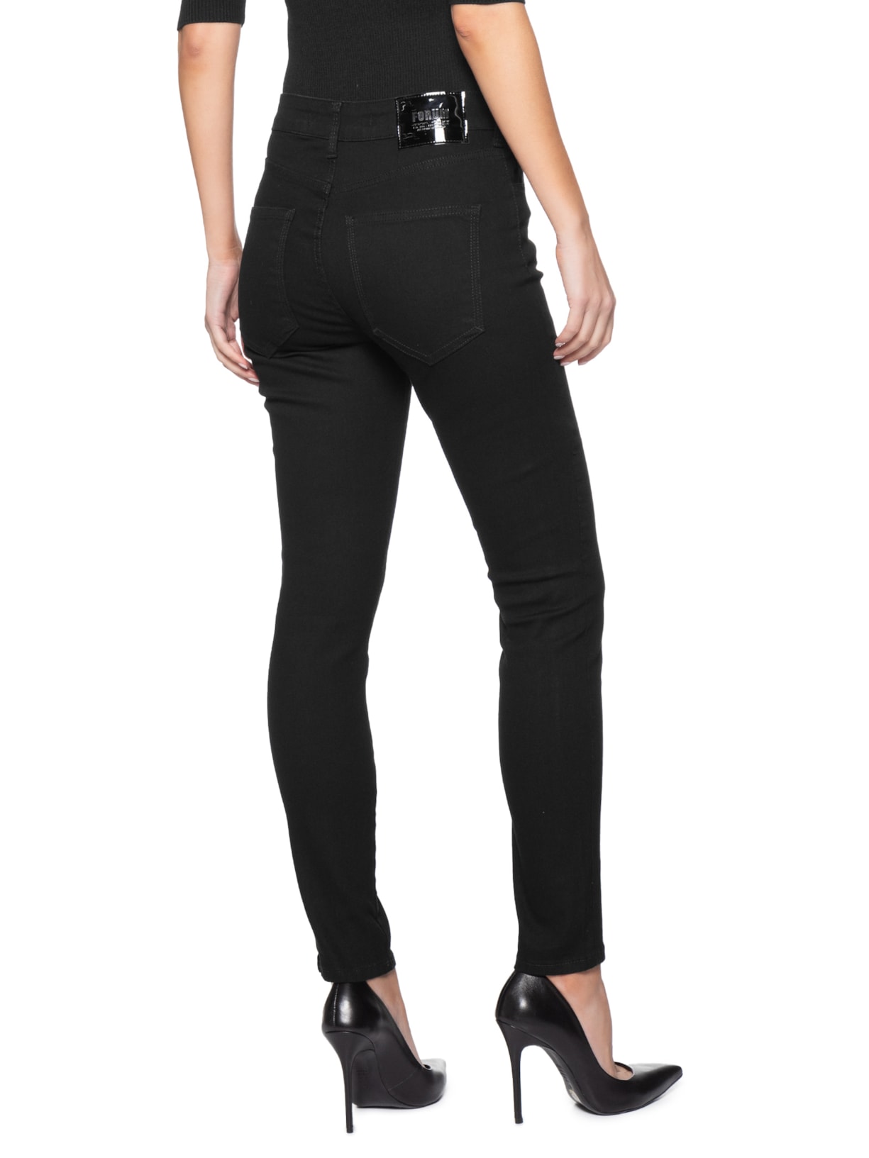 Calça Jeans Feminina Marisa 2 Cigarrete Preto Forum