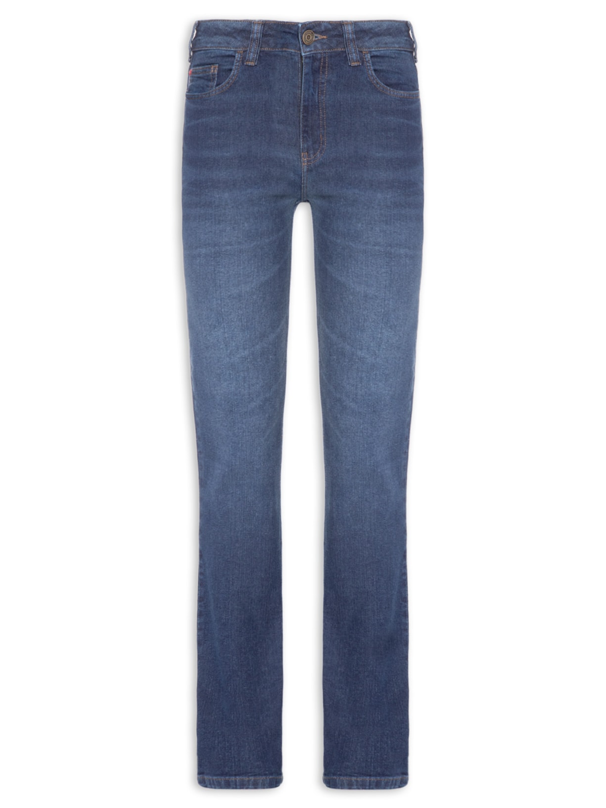 Calça Jeans Feminina Marisa 2 Slim Azul Forum