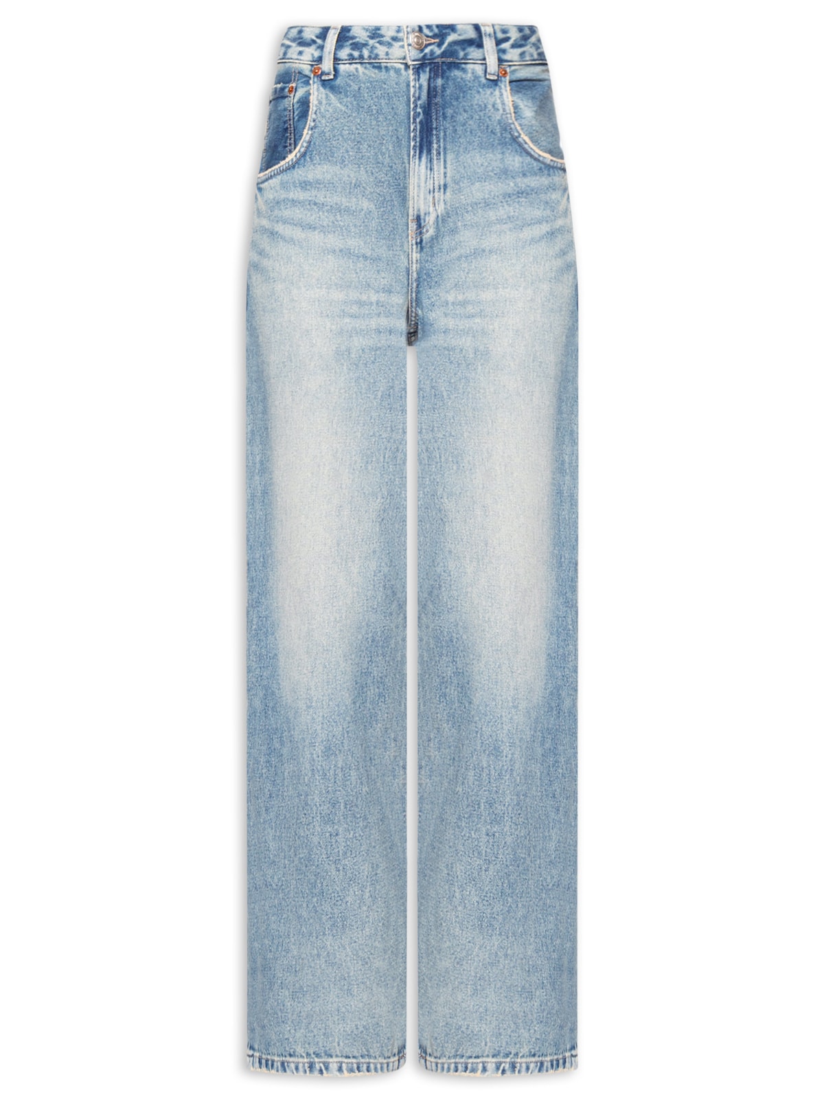 Calça Jeans Feminina Maxi Dirty - Azul by ANIMALE JEANS