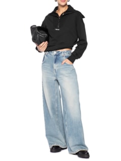 Calça Jeans Feminina Maxi Dirty - Azul by ANIMALE JEANS