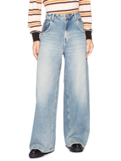 Calça Jeans Feminina Maxi Dirty - Azul by ANIMALE JEANS