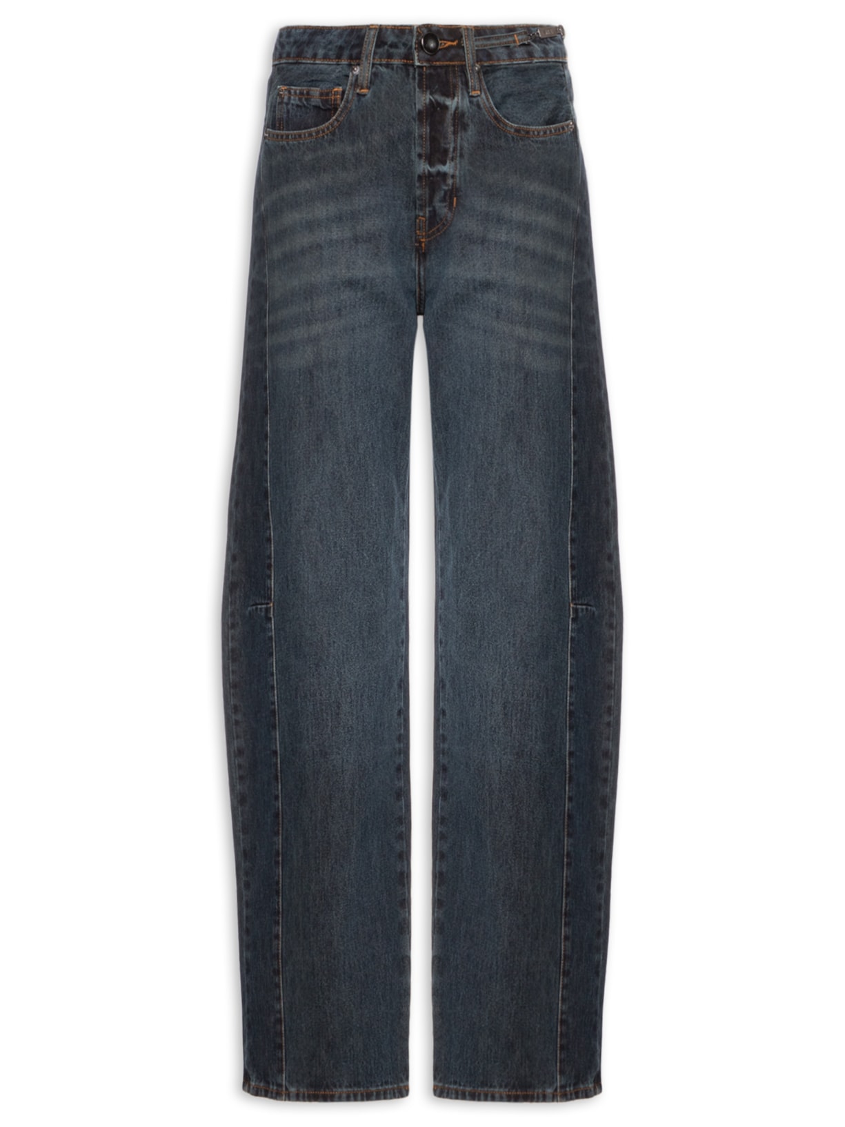 Calça Jeans Feminina Metal Lateral Azul Animale