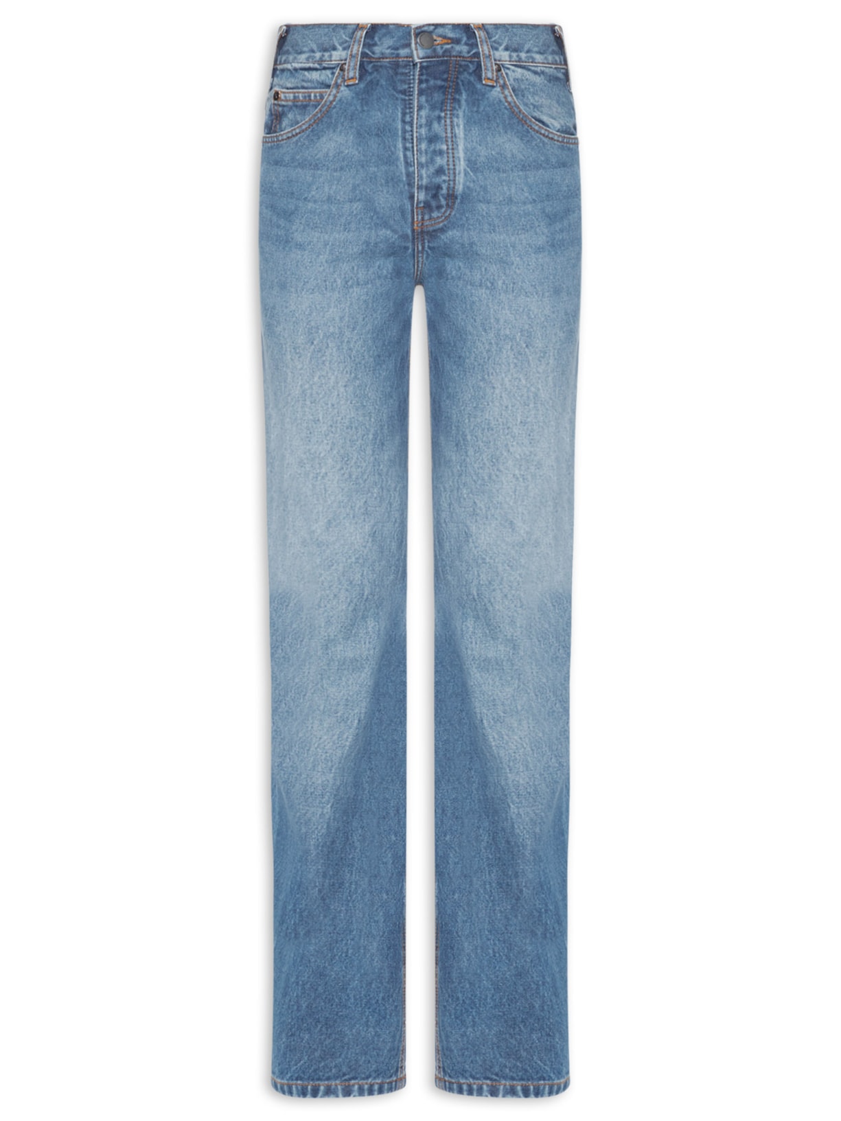 Calça Jeans Feminina Mevy Azul Andrea Bogosian
