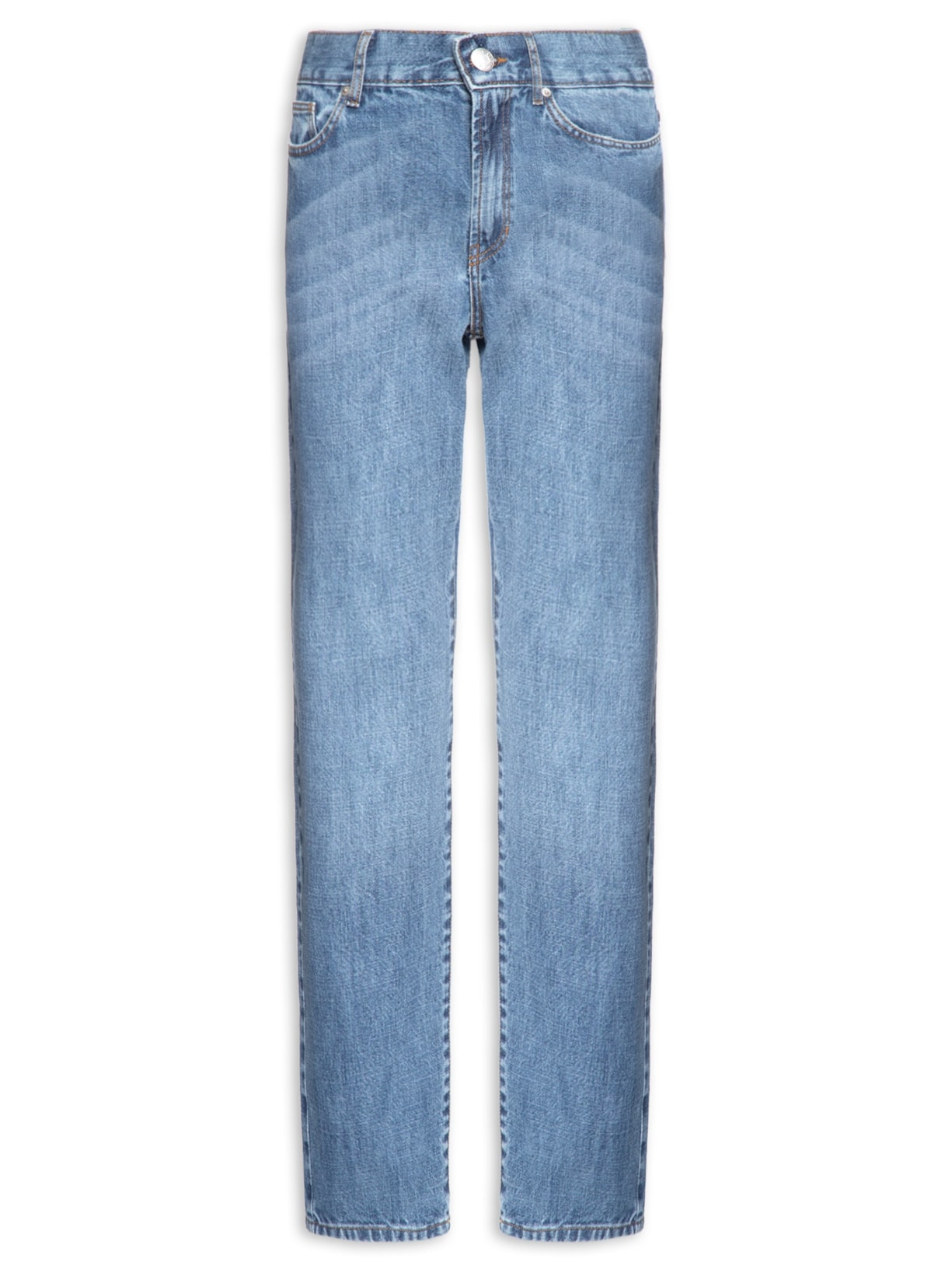 Calça Jeans Feminina Relaxed Used - Azul